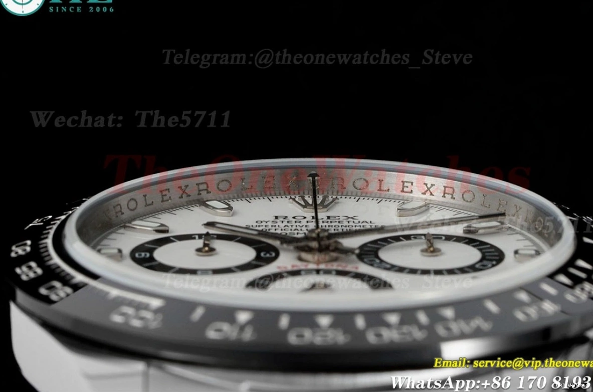 White 40mm SS JDF 116500 A7750 Dial SS Daytona 0401